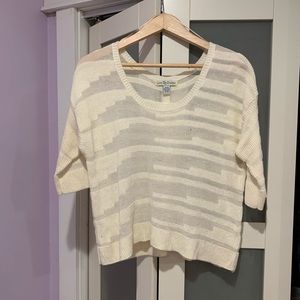 off white sweater with buttons